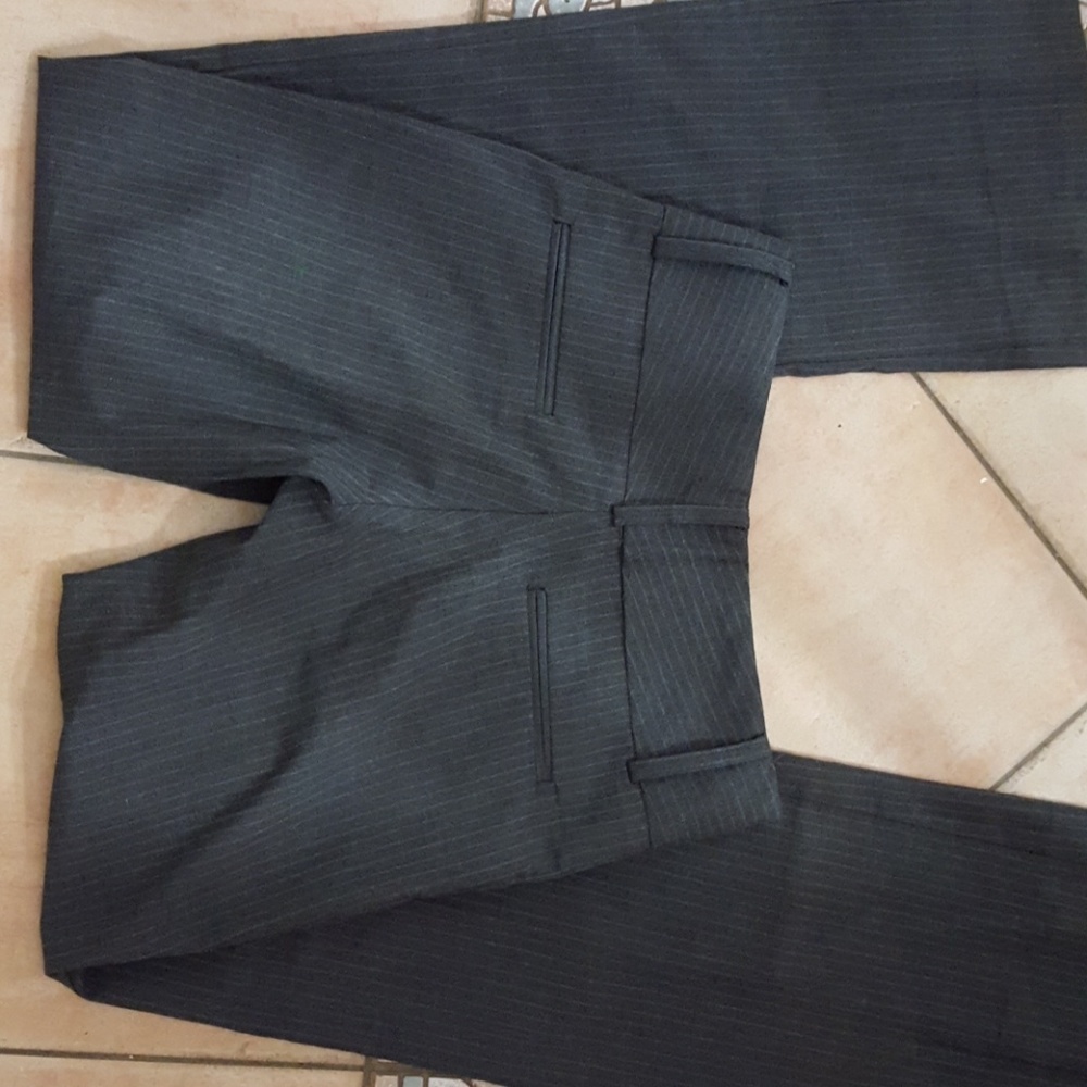 Gray pinstripe slacks XS